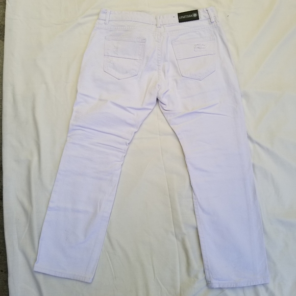 Men's White Jeans from Partisan Jeans Size 34W 30L - Picture 12 of 14